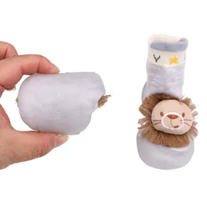 Flexible Babyschuhe mit weicher Sohle und niedlichem 3D-Löwen-Design