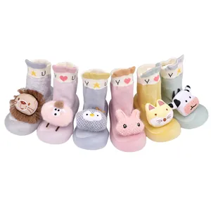 Herbst Neue Niedliche Cartoon Baby Lauflernschuhe Socken Schuhe Weiche Sohle Atmungsaktiv Indoor Kleinkind 3D Tier Puppe Antirutsch Schuhe