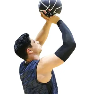High-elastic breathable cooling arm sleeve for basketball and outdoor sun protection