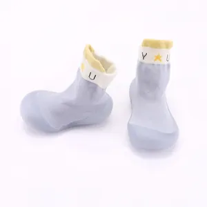 Weiche Baby-Söckchenschuhe mit Sternenmuster für Kleinkinder