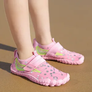 Kids Quick Dry Wading Shoes Hook Loop Anti-Slip Rubber Sole Beach Water Sneakers For Swimming Surfing Outdoor Children