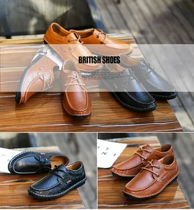Close-up of hand-stitched details on men's vintage brown and black leather shoes