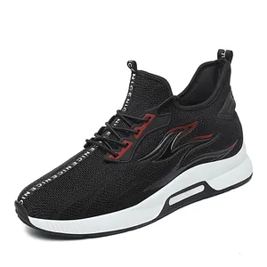 Chaussures de Course en Maille Respirante pour Hommes Augmentation de Taille Cachée 6cm Sneakers de Mode Décontractée Chaussures de Papa Résistantes à l'Usure