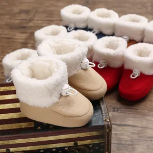 Warme Winter Babyschuhe mit weicher Sohle und Fleecefutter in verschiedenen Farben