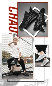 Sneaker da uomo in tessuto traspirante, scarpe da corsa sportive leggere e casual