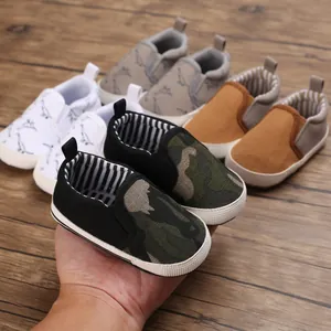 Variety of soft-sole baby walking shoes for 0-1 year olds in casual slip-on styles