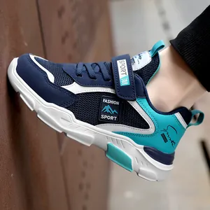 Chaussures de Sport en Maille Respirante pour Garçons Légères Antidérapantes Baskets de Course Enfants Décontractées Entraînement