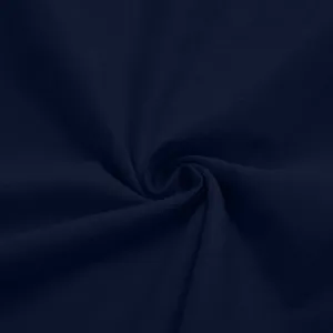 Close-up of navy blue breathable fabric texture for men's ethnic style nightgown