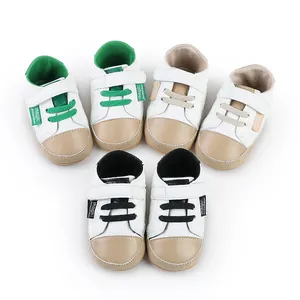 Three pairs of Magic Prewalker soft-sole baby shoes for infants aged 0-1 years old
