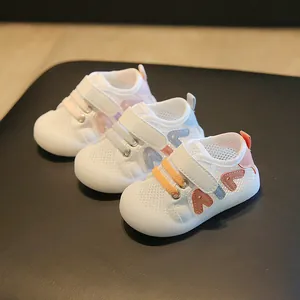 Kleinkind Lauflernschuhe Atmungsaktives Mesh Weiche Sohle Rutschfeste Sneaker Für Jungen Mädchen Frühling Sommer Casual