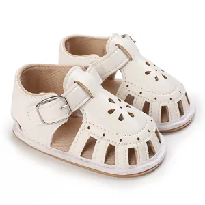 Elegante Baby Sommersandalen mit weicher Sohle und verstellbarem Schnallenriemen