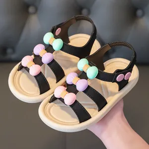New Girls Princess Sandals Summer Kids Soft Sole Beach Shoes With Cute Bowknot Detail For Toddler Little Girls