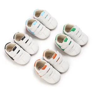 Zapatos de Primeros Pasos para Bebé Suela Blanda Zapatillas Infantiles para Niños Niñas Casual de Cuero PU Antideslizante Zapatos de Primavera Otoño