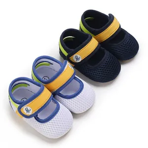 Baby Weiche Sohle Lauflernschuhe Kleinkind Atmungsaktives Netz Prewalker Sneakers Mit Krake Cartoon Muster Klettverschluss Babyschuhe