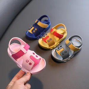 Summer Baby Toddler Sandals Non-slip Soft Sole Cartoon PVC First Walker Shoes For Boys Girls