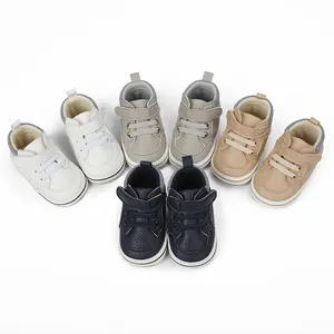 Variety of colors in faux leather infant pre-walker shoes for 0-1 year old boys