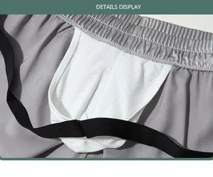Detailed view of breathable mesh inner lining and elastic waistband on men's boxers