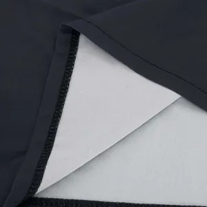 Close-up detail showing the precise stitching and fabric texture of a men's long robe
