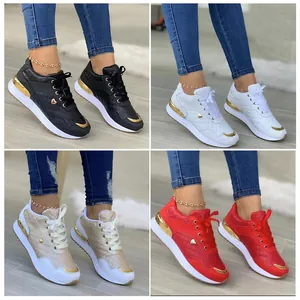 Multi-color women's quilted sneakers with gold heart accents and metallic details