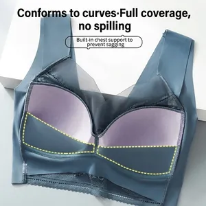 Reggiseno sportivo senza cuciture né ferretto con coppe fisse