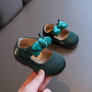 Säugling Mädchen Prinzessin Schuhe Weiche Sohle Kleinkind Mary Jane Schuhe Schleife Mikrofaser Leder Lauflernschuhe Für Baby Mädchen