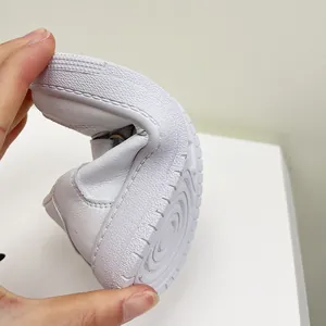 Highly flexible white soft sole baby toddler shoes for boys autumn daily walking