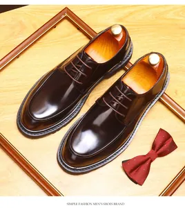 Hochwertige Herren-Derby-Schuhe aus Glanzleder für professionelle Business-Anlässe