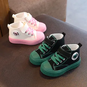 Kinder High-Top-Canvas-Sneaker für Jungen und Mädchen mit weichen rutschfesten Gummisohlen