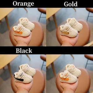 Warm fleece-lined baby walking shoes in multiple colors with soft soles for winter