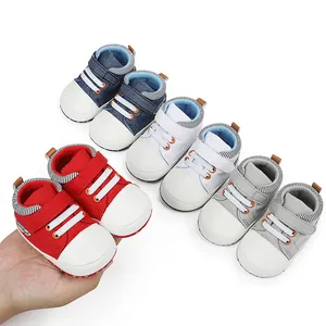 Bequeme mehrfarbige Baby-Lauflernschuhe für Kleinkinder 0-1 Jahre mit weichen Sohlen