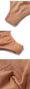 Détail macro du tissu de string sans couture et hautement élastique de qualité