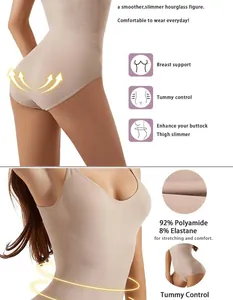 Detalle de body reductor sin costuras para el control del abdomen y realce de glúteos.