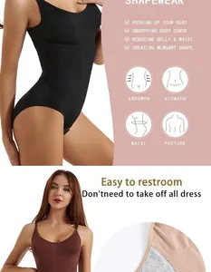 Body reductor sin costuras con funciones de control de abdomen y gran efecto push-up