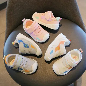 Breathable mesh baby walking shoes with soft non-slip soles for toddlers 1-3 years old