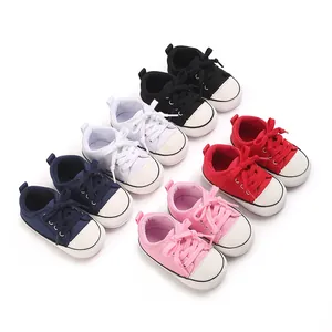 Chaussures en Toile Bébé Semelle Souple Baskets Nourrisson Pour 0-1 An Garçons Filles Chaussures Premiers Pas Printemps Automne Casual Chaussures Bébé