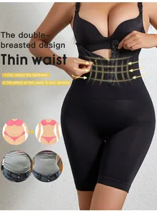 Detailansicht der formgebenden Shorts mit hoher Taille und verstellbaren Haken zum Abnehmen.