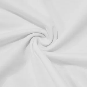 Macro detail of white breathable fabric texture for men's sleeveless hoodie vest