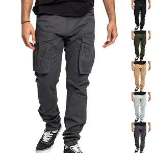 Pantalon cargo pour homme avec plusieurs poches disponible en divers coloris tendance