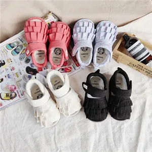 Rüschen Babysandalen für Mädchen, weiche Prinzessinnen-Lauflernschuhe für den Sommer