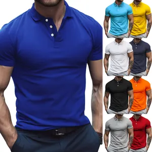 Polo da uomo a maniche corte in vari colori con colletto classico e bottoni eleganti