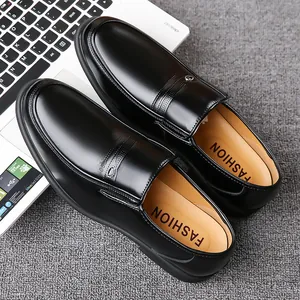Scarpe Classiche da Uomo Business Formale Mocassini in Vera Pelle Aumento Altezza Scarpe Antiscivolo per Ufficio Casual