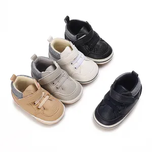 Multiple colors of high-top infant toddler shoes with soft soles for 0-1 year olds