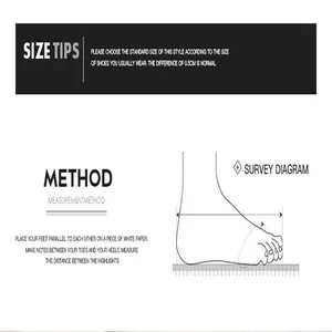 Detailed measurement guide for selecting the correct size of outdoor water shoes