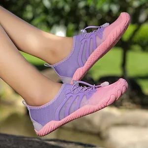Breathable purple and pink quick-dry water shoes for swimming and outdoor wading activities
