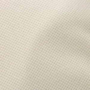 Close-up of premium heavy-weight waffle knit fabric texture for men's polo shirt