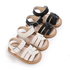 Sandali da Neonata Estate Suola Morbida Scarpe Primi Passi Traspiranti Antiscivolo in Pelle PU Scarpe per Bambini