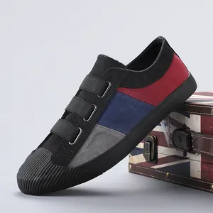 Freizeitschuhe für Herren im Color-Block-Design mit dreifachem Klettverschluss