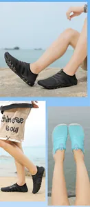 Zapatos de agua negros y turquesas ideales para diversas actividades de verano