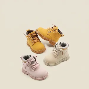 Bottines Martin pour bébés de style britannique durable pour garçons et filles en bas âge