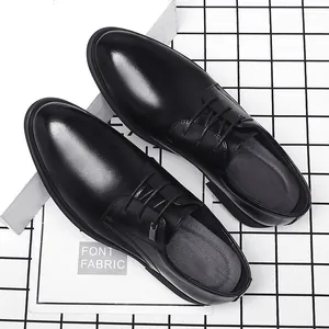 Scarpe Business da Uomo in Pelle Traforata Traspirante Scarpe Derby Formali Stile Britannico Scarpe Oxford Rialzate per Matrimonio Festa